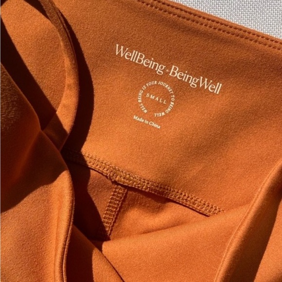 Revolve WellBeing + BeingWell FlowWell Fleur Jumpsuit Sz S Burnt Orange Stretch - Picture 8 of 9